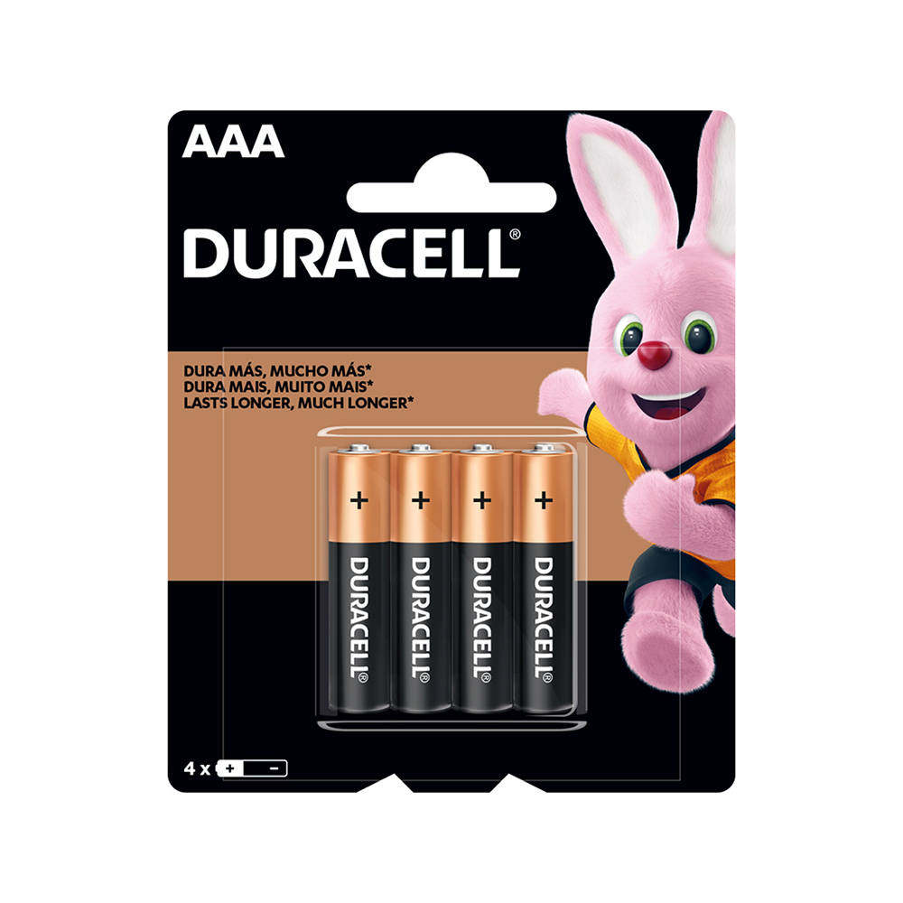 Pila Alcalina Duracell AAA, Blíster de 4 Unidades 1