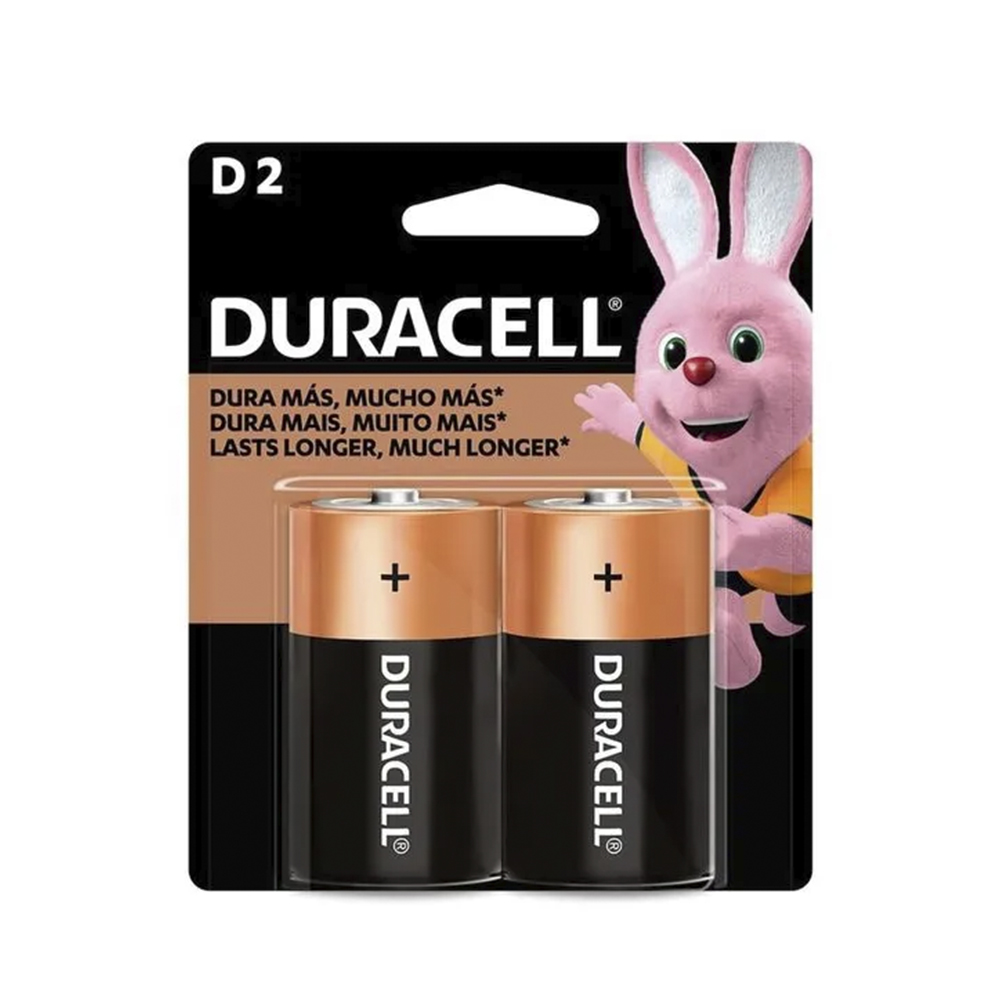 Pila Alcalina Duracell D, Blíster de 2 Unidades 1