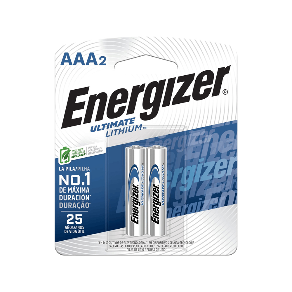 Pila Litio Energizer Ultimate Lithium AAA, Blíster de 2 Unidades 1