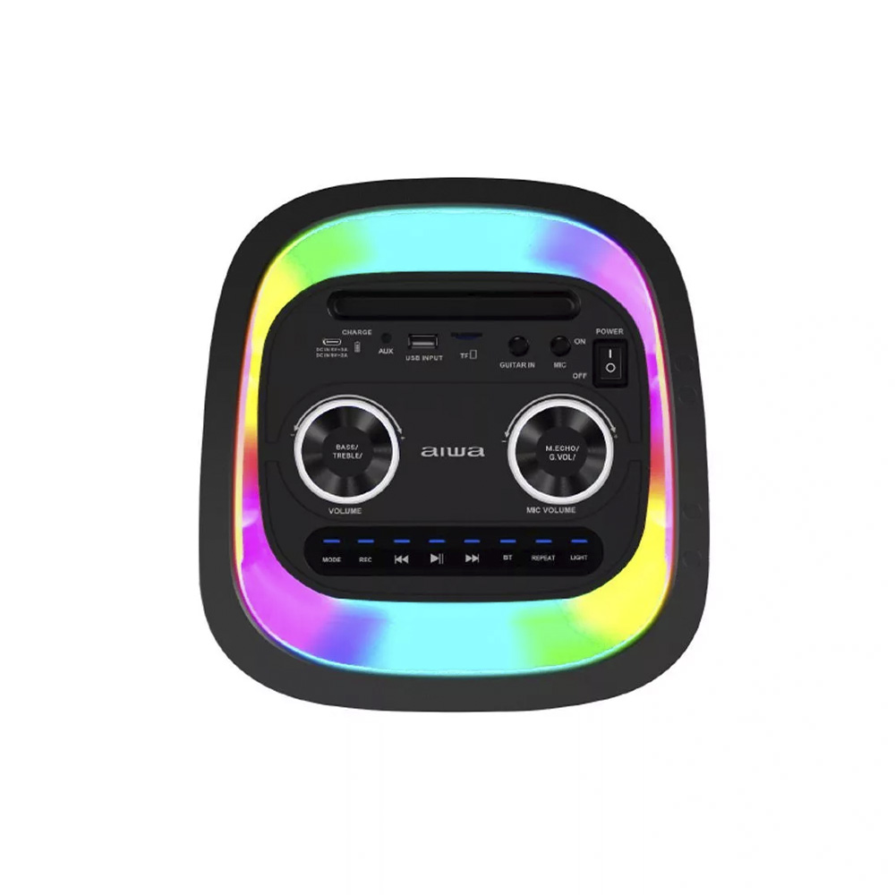 Parlante Bluetooth Portátil Aiwa Karaoke TWS Led AW-POH4D 4