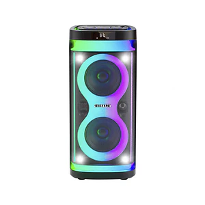 Parlante Bluetooth Portátil Aiwa Karaoke TWS Led AW-POH4D