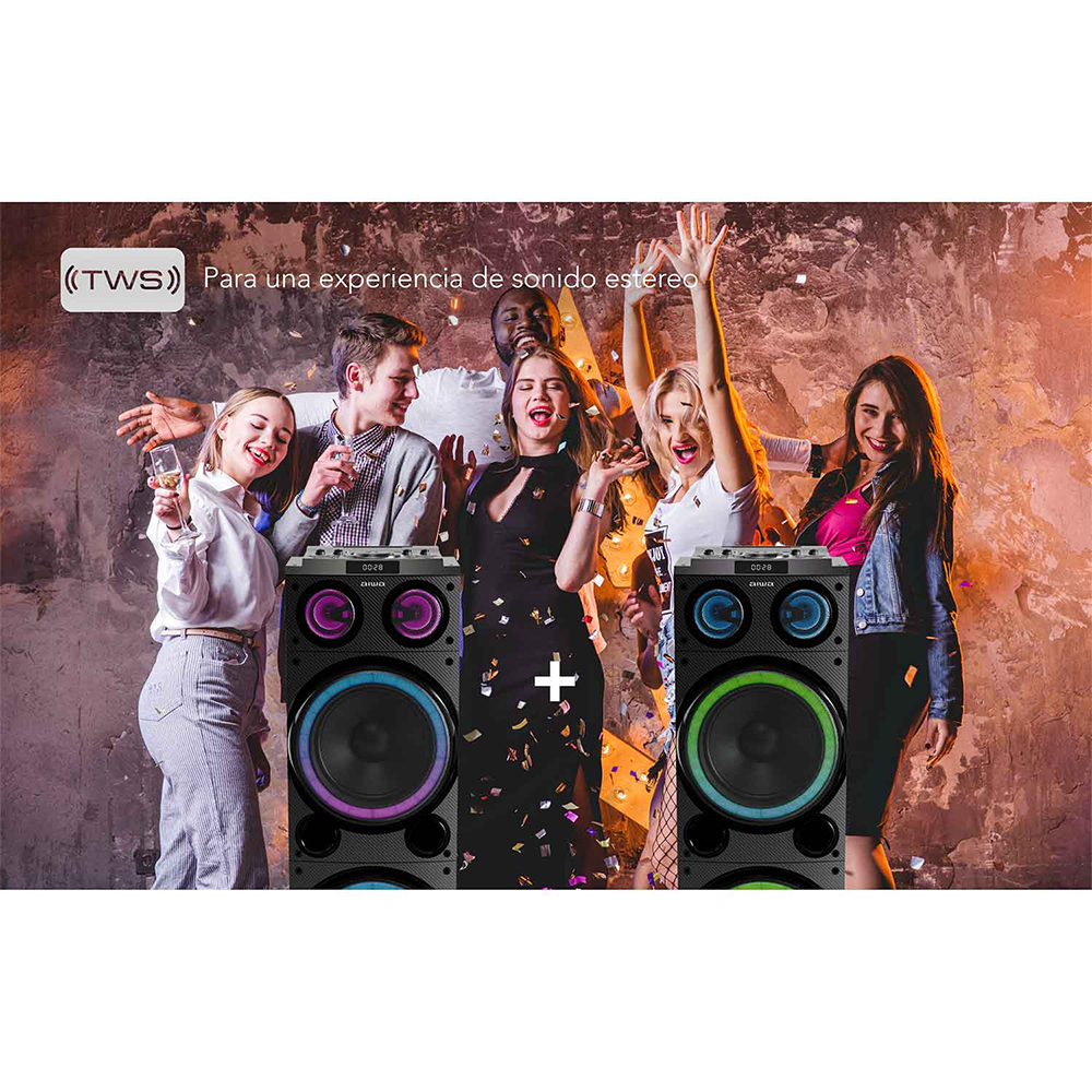Parlante Karaoke Bluetooth USB 100W TWS AWPOC14 5