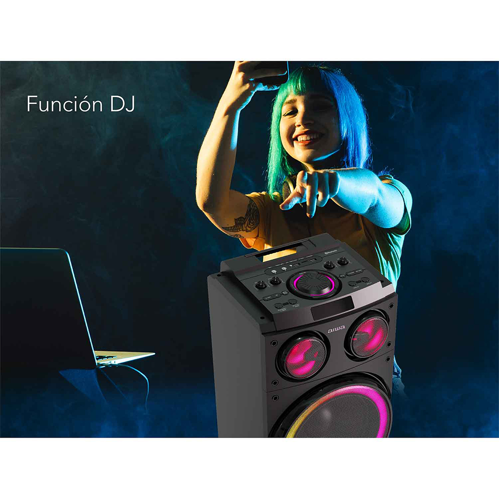 Parlante Karaoke Bluetooth USB 100W TWS AWPOC14 7