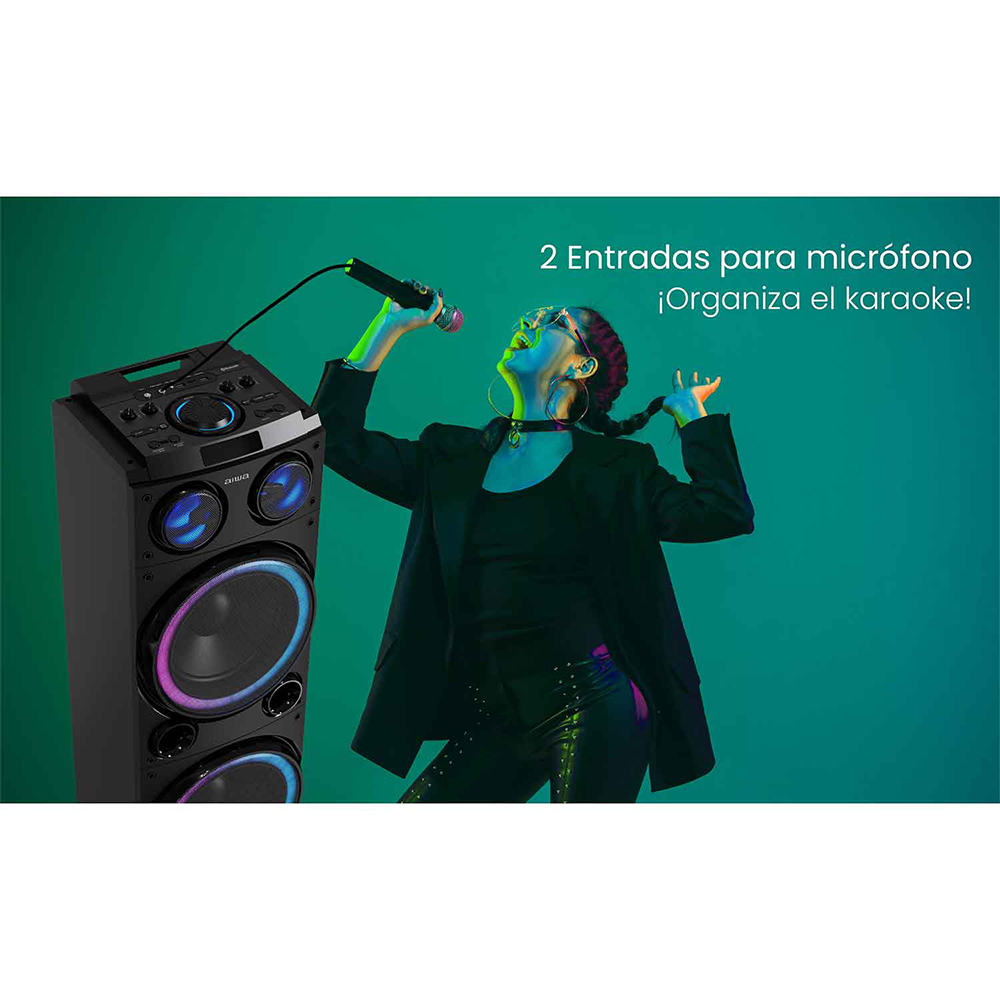 Parlante Karaoke Bluetooth USB 100W TWS AWPOC14 6