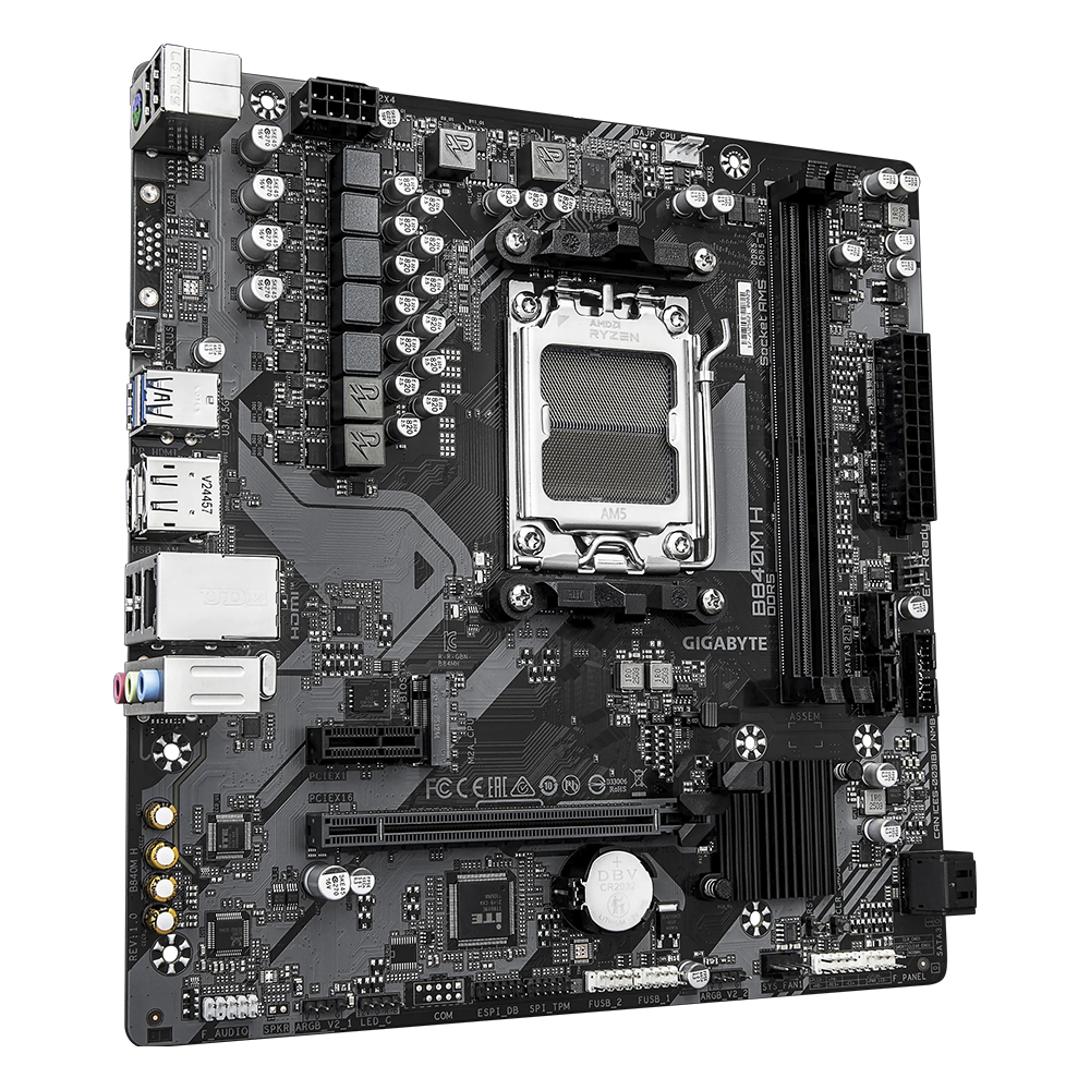 Placa Madre Gigabyte B840M H, Socket AM5 3