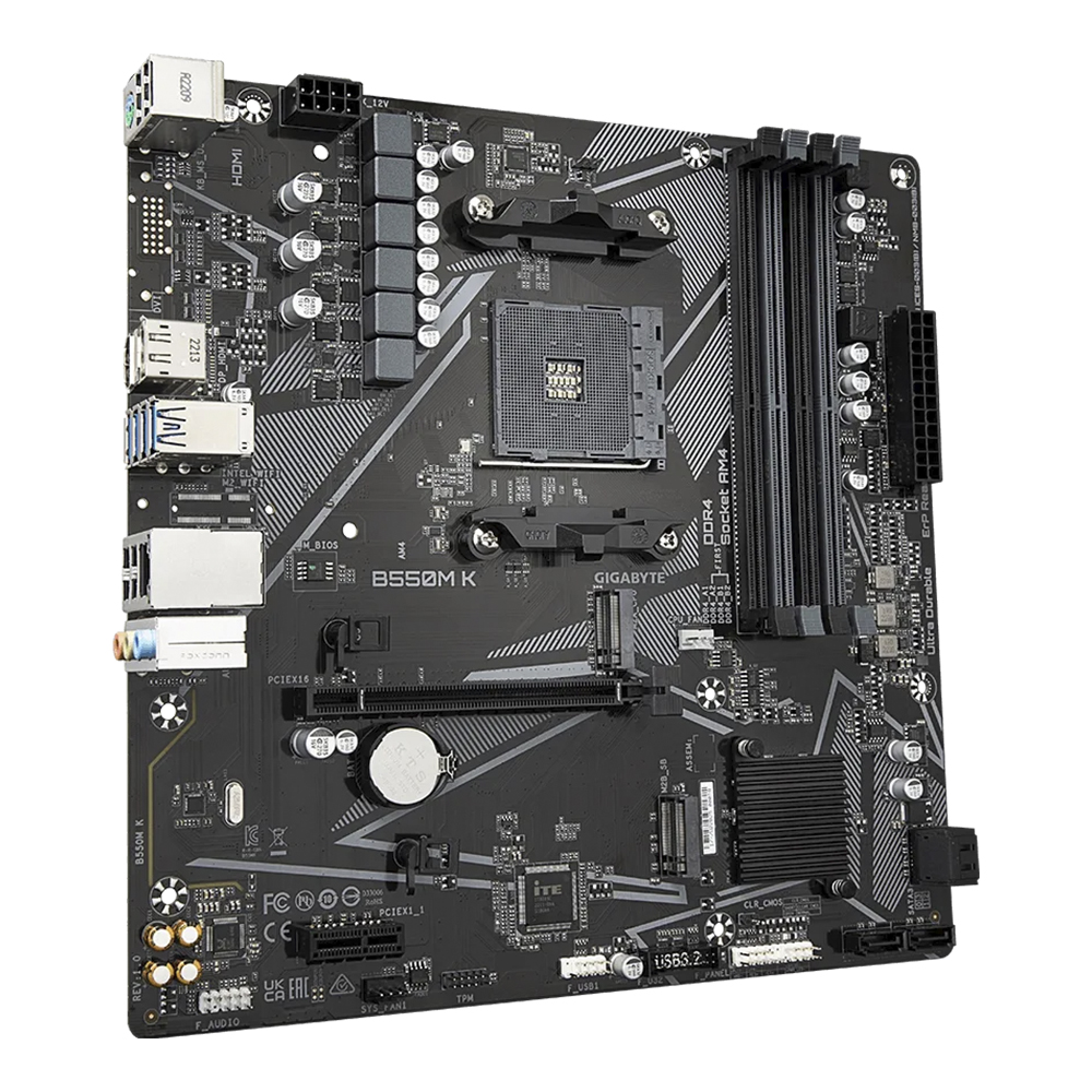 Placa Madre Gigabyte B550M K, Socket AM4 3