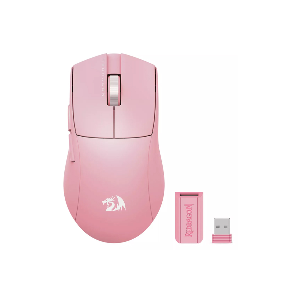 Mouse Gamer inalámbrico Redragon King Pro 1K M916, Color Rosado 1