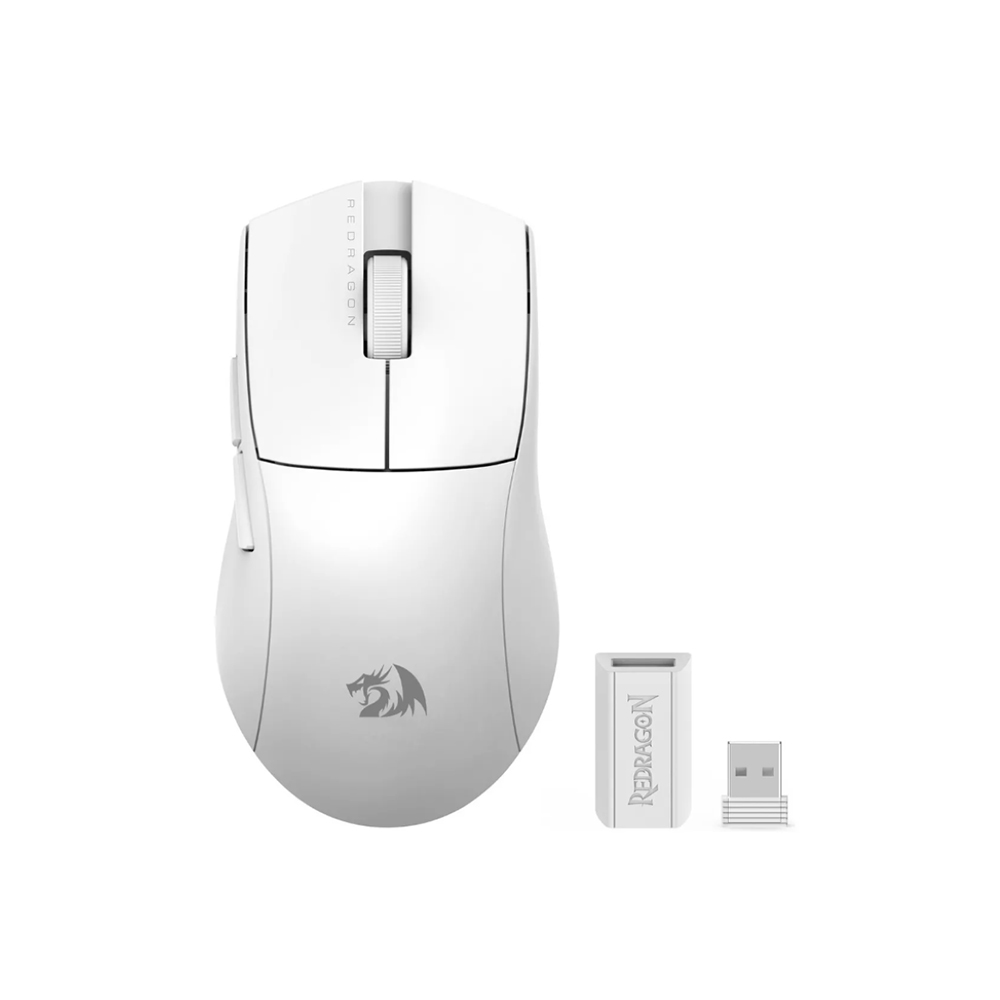 Mouse Gamer inalámbrico Redragon King Pro 1K M916, Color Blanco 1