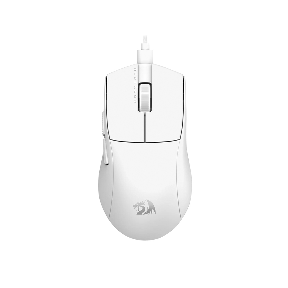 Mouse Gamer Con Cable Redragon King 1K M724, Color Blanco 1