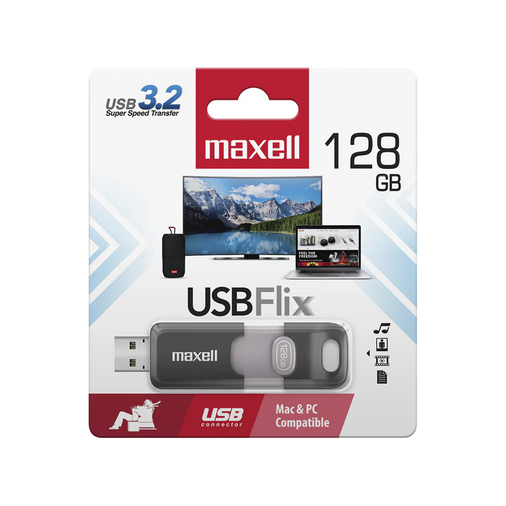 Pendrive Maxell Flix 128GB USB 3.2 3