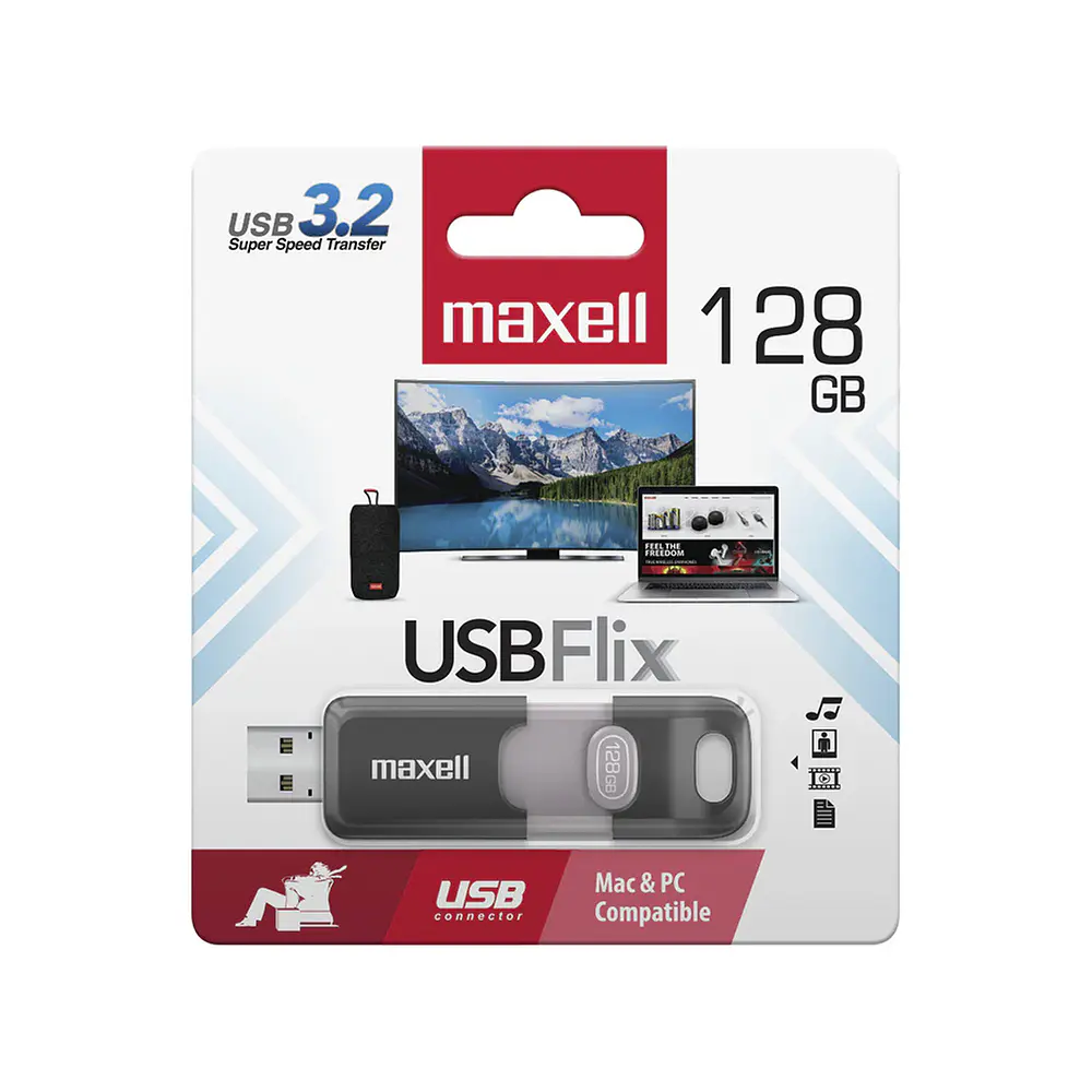 Pendrive Maxell Flix 128GB USB 3.2 3