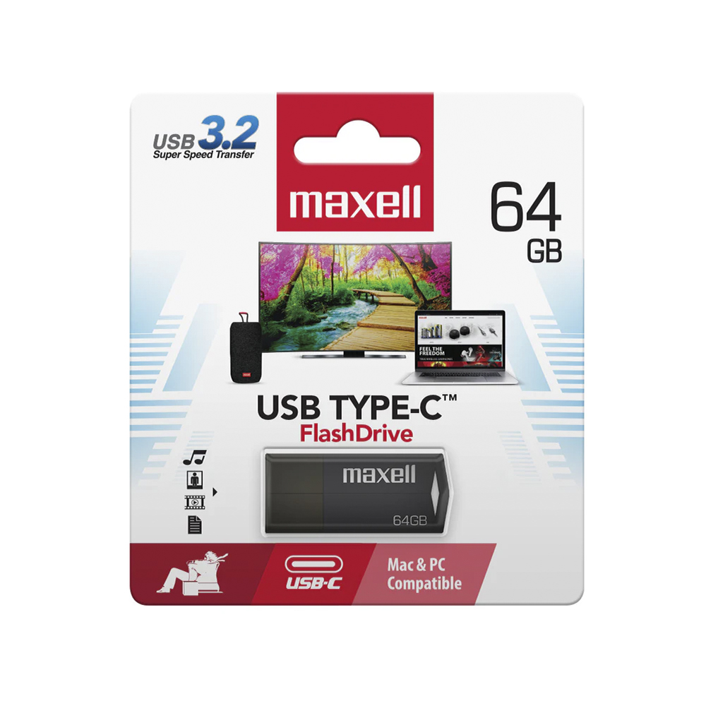 Pendrive Maxell 64GB USB TIPO-C 2