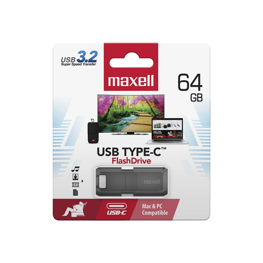 Pendrive Maxell 64GB USB TIPO-C 2