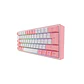 Teclado (ES) Gamer Redragon Fizz Pro RGB, inalámbrico, Switch Rojo, Color Blanco y Rosado - Miniatura 4