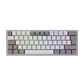 Teclado (ES) Gamer Redragon Fizz Pro RGB, inalámbrico, Switch Rojo, Color Blanco y Gris - Miniatura 1