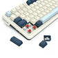 Teclado (ES) Gamer Redragon Eisa Pro K686, inalámbrico, Switch Rojo, Color Blanco y Azul - Miniatura 4