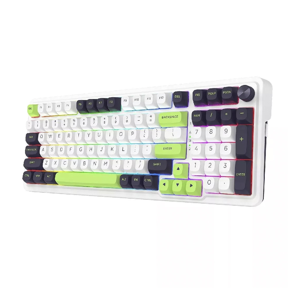 Teclado (EN) Gamer Redragon Eisa Max K686WGB, inalámbrico, Switch Verde 3