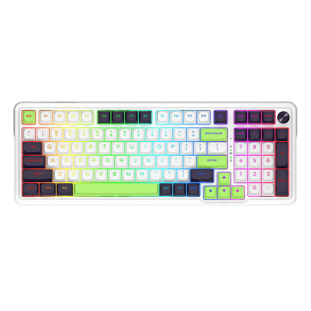 Teclado (EN) Gamer Redragon Eisa Max K686WGB, inalámbrico, Switch Verde 1