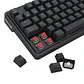 Teclado (ES) Gamer Redragon Ucal Pro K673, inalámbrico, Switch Rojo, Color Negro - Miniatura 6
