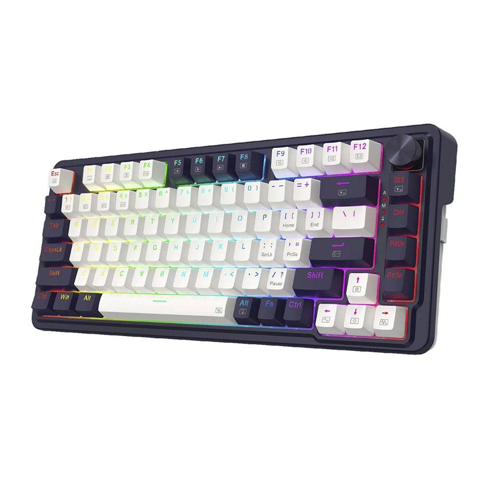 Teclado (EN) Gamer Redragon Ucal Pro K673, inalámbrico, Switch Rojo, Color Negro y Blanco 2