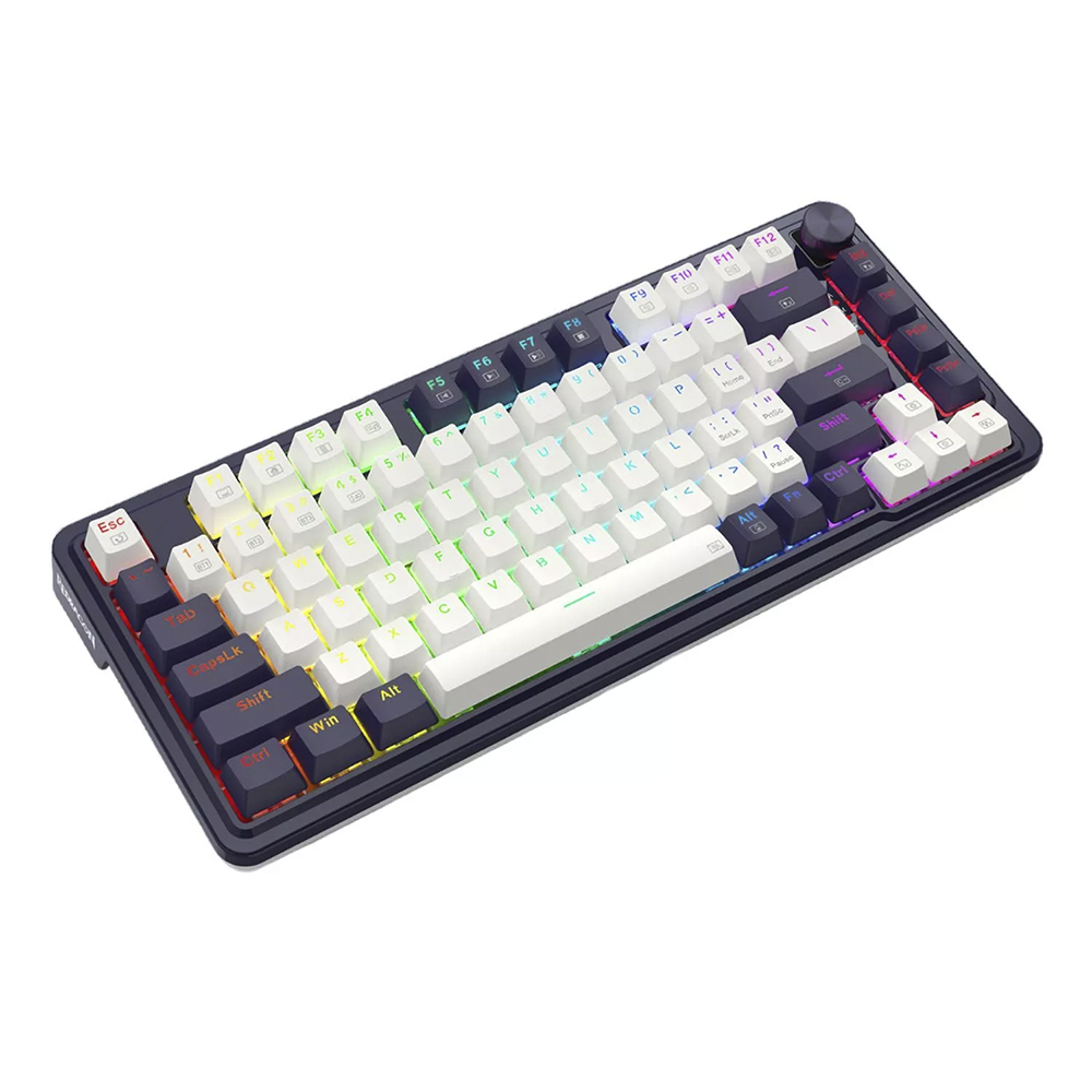 Teclado (EN) Gamer Redragon Ucal Pro K673, inalámbrico, Switch Rojo, Color Negro y Blanco 3
