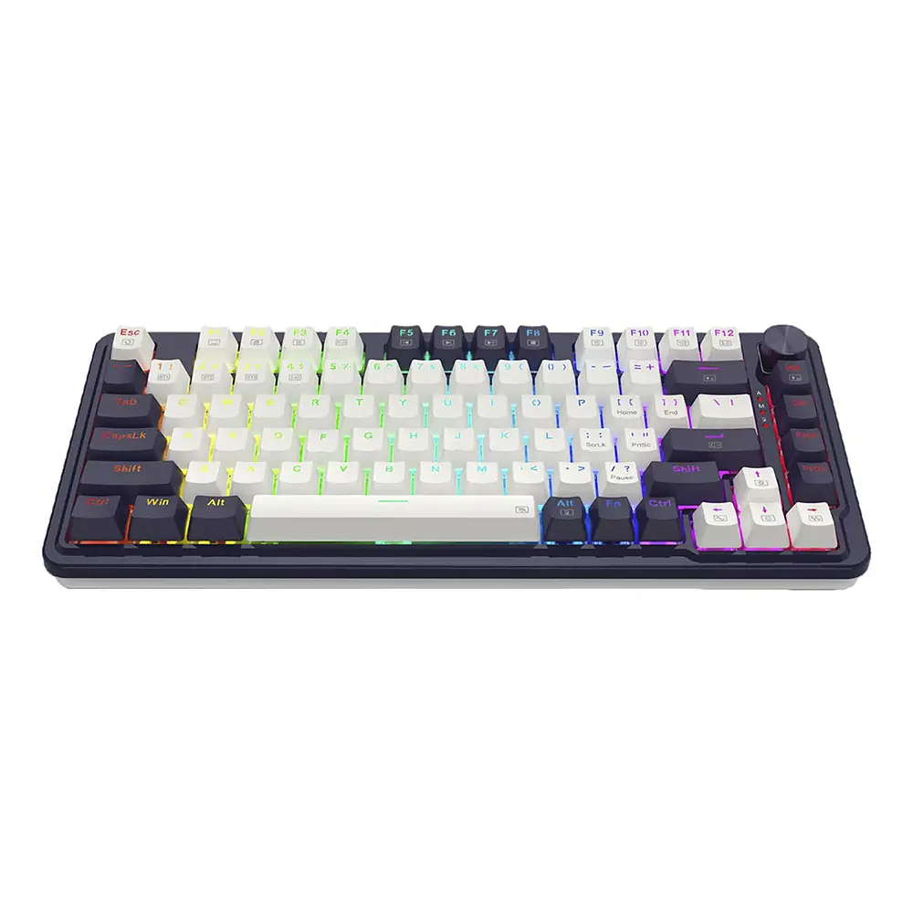 Teclado (EN) Gamer Redragon Ucal Pro K673, inalámbrico, Switch Rojo, Color Negro y Blanco 4