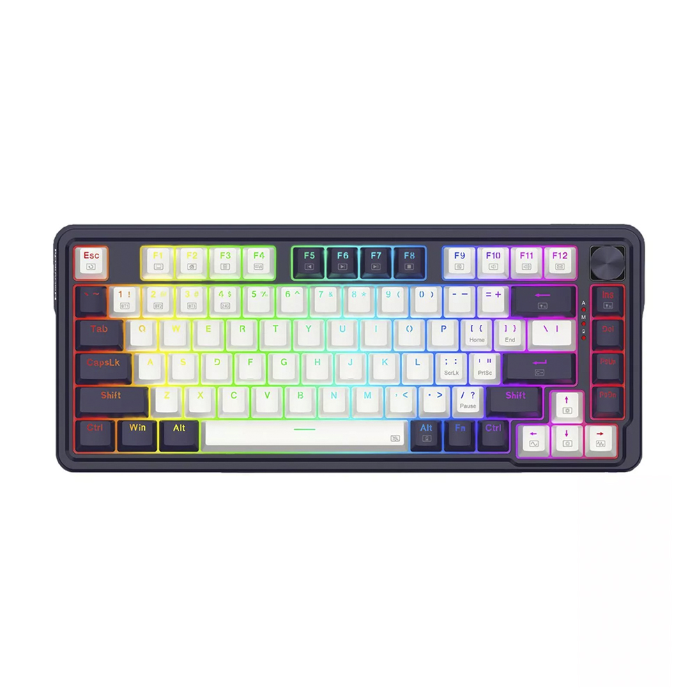 Teclado (EN) Gamer Redragon Ucal Pro K673, inalámbrico, Switch Rojo, Color Negro y Blanco 1