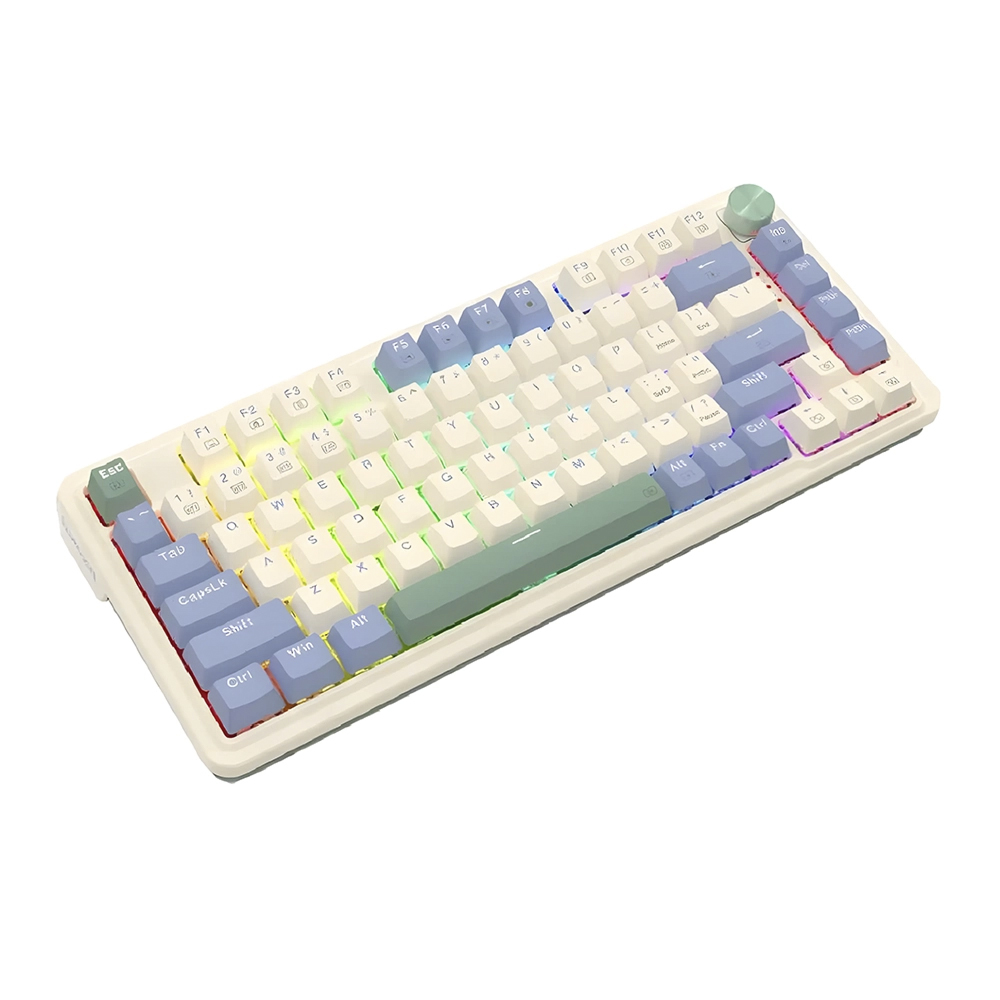 Teclado (ES) Gamer Redragon Ucal Pro K673, inalámbrico, Switch Rojo, Color (Crema, Violeta, Verde) 3