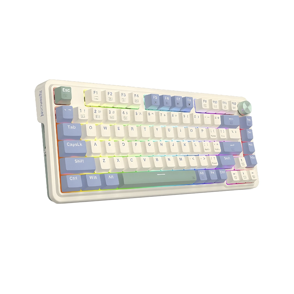 Teclado (ES) Gamer Redragon Ucal Pro K673, inalámbrico, Switch Rojo, Color (Crema, Violeta, Verde) 2