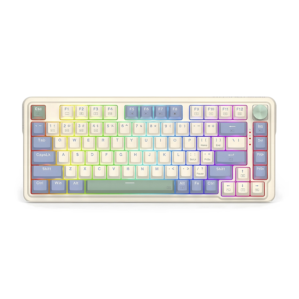 Teclado (ES) Gamer Redragon Ucal Pro K673, inalámbrico, Switch Rojo, Color (Crema, Violeta, Verde) 1