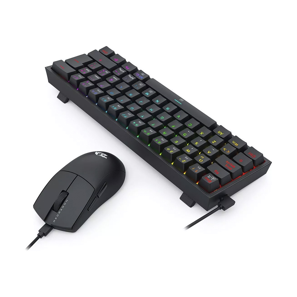 Combo Teclado (ES) + Mouse Redragon S143, Color Negro 3