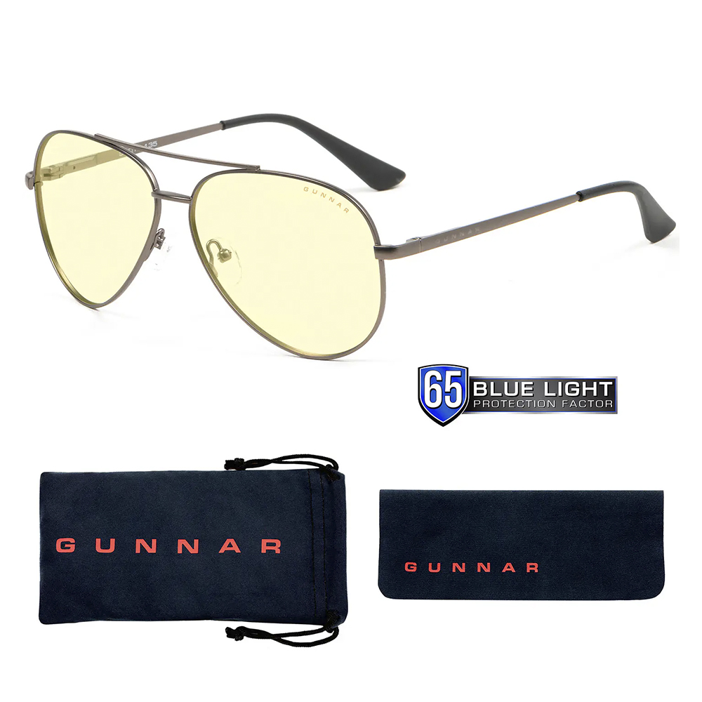 Lentes Gunnar Maverick Gunmetal Amber 4