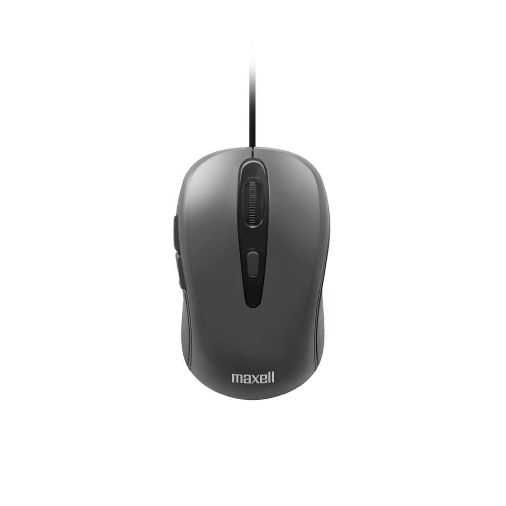 Mouse Con Cable Maxell MOWR-105, 5 botones, Color Gris 1