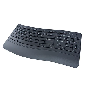 Teclado (ES) inalámbrico 2.4 Ghz, Ergonómico Tecmaster TM-100567