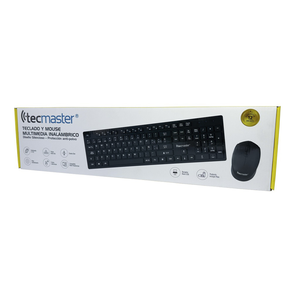 Combo Teclado (ES) + Mouse inalámbrico 2.4 GHz Tecmaster TM-100568 4
