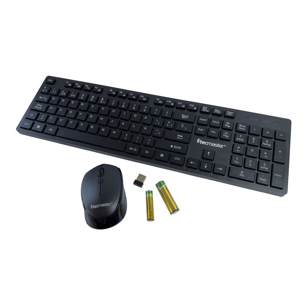 Combo Teclado (ES) + Mouse inalámbrico 2.4 GHz Tecmaster TM-100568 3