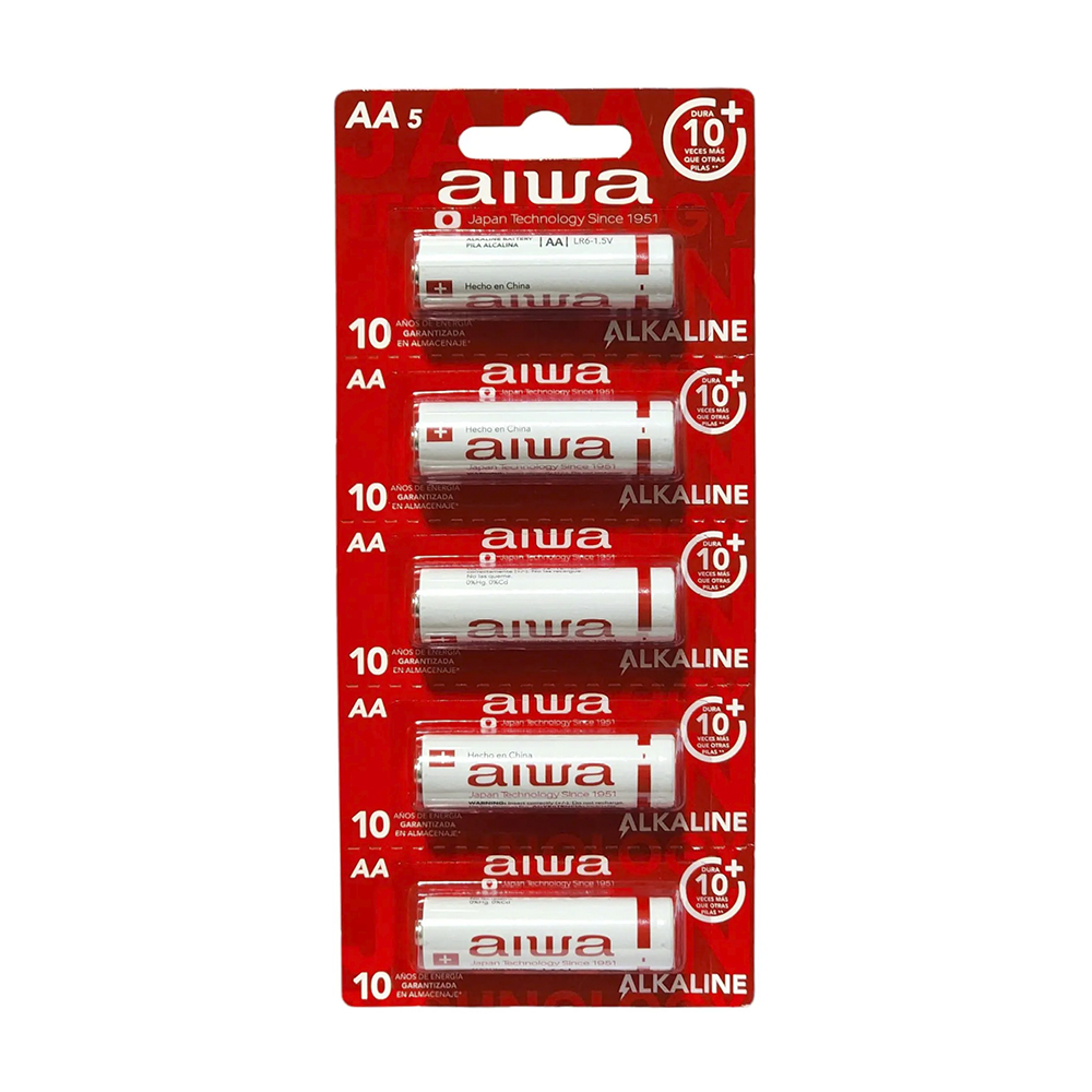 Pila Alcalina Aiwa AAA Tira de 5 Unidades 1