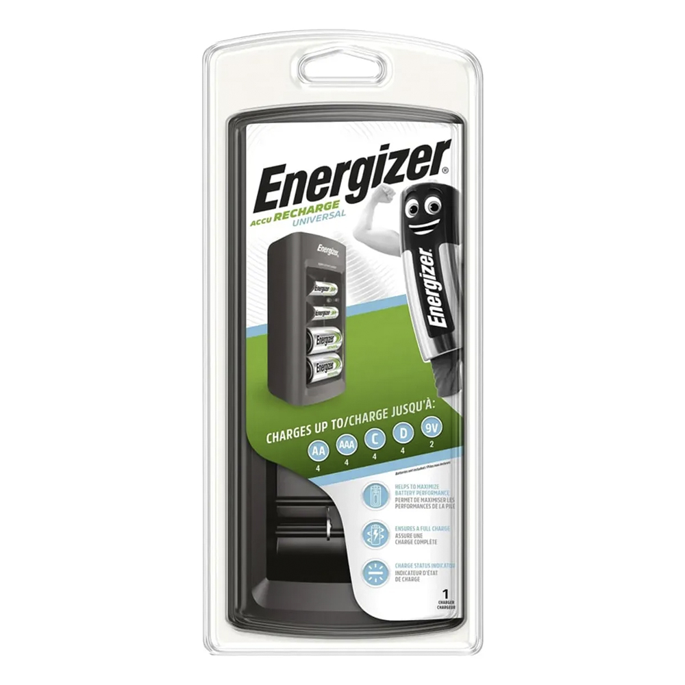 Cargador Universal de Pilas Energizer AA/AAA/C/D/9V 1