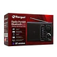 Radio Portátil Bluetooth Target TT-CF18BT 4 Bandas AM/FM/SW USB Micro SD Recargable - Miniatura 4