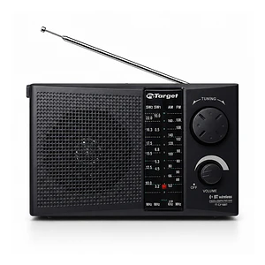 Radio Portátil Bluetooth Target TT-CF18BT 4 Bandas AM/FM/SW USB Micro SD Recargable