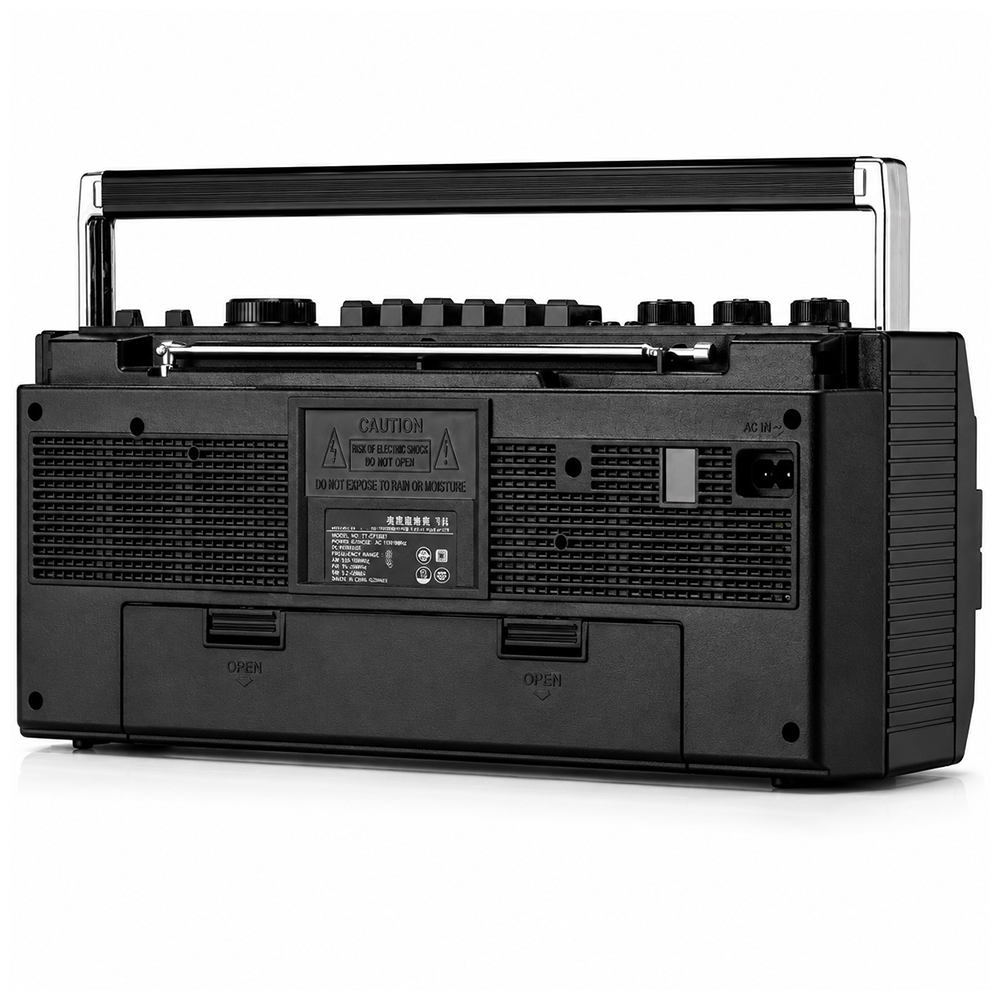 Radio Retro Audio Pro AP02054 Bluetooth AM/FM/SW USB SD Reproductor Cassette Portátil 3
