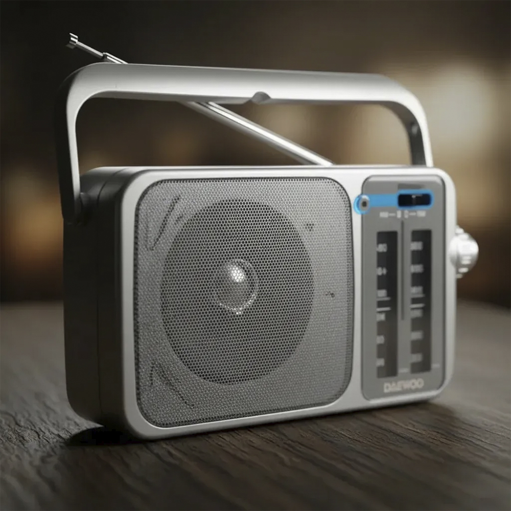 Radio Portátil Daewoo DI-T220 Bluetooth 5.0 AM/FM USB Micro SD Recargable 3
