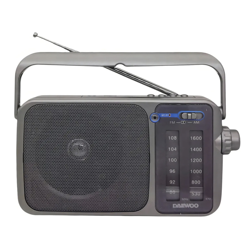 Radio Portátil Daewoo DI-T220 Bluetooth 5.0 AM/FM USB Micro SD Recargable 1