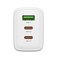 Cargador de Pared Motomo GaN 65W Triple Puerto USB-C + USB-C + USB-A Power Delivery con Cable USB-C - Miniatura 2