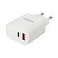 Cargador de Pared Motomo PD-L20 20W USB-C + USB-A con Cable Tipo C a Tipo C - Miniatura 3