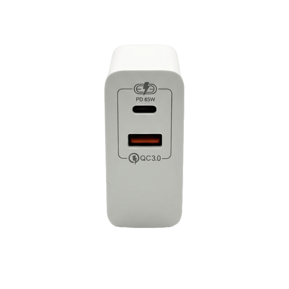 Cargador de Pared Motomo PD006 65W USB-C + USB-A Power Delivery Carga Rápida 3