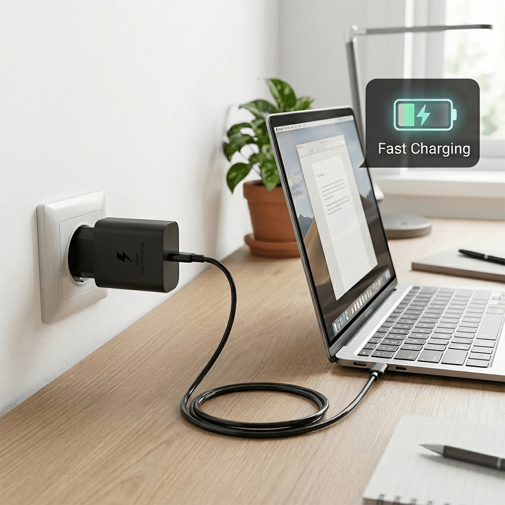 Cargador de Pared Motomo LS-45 PD 45W USB-C Power Delivery con Cable Tipo C 4