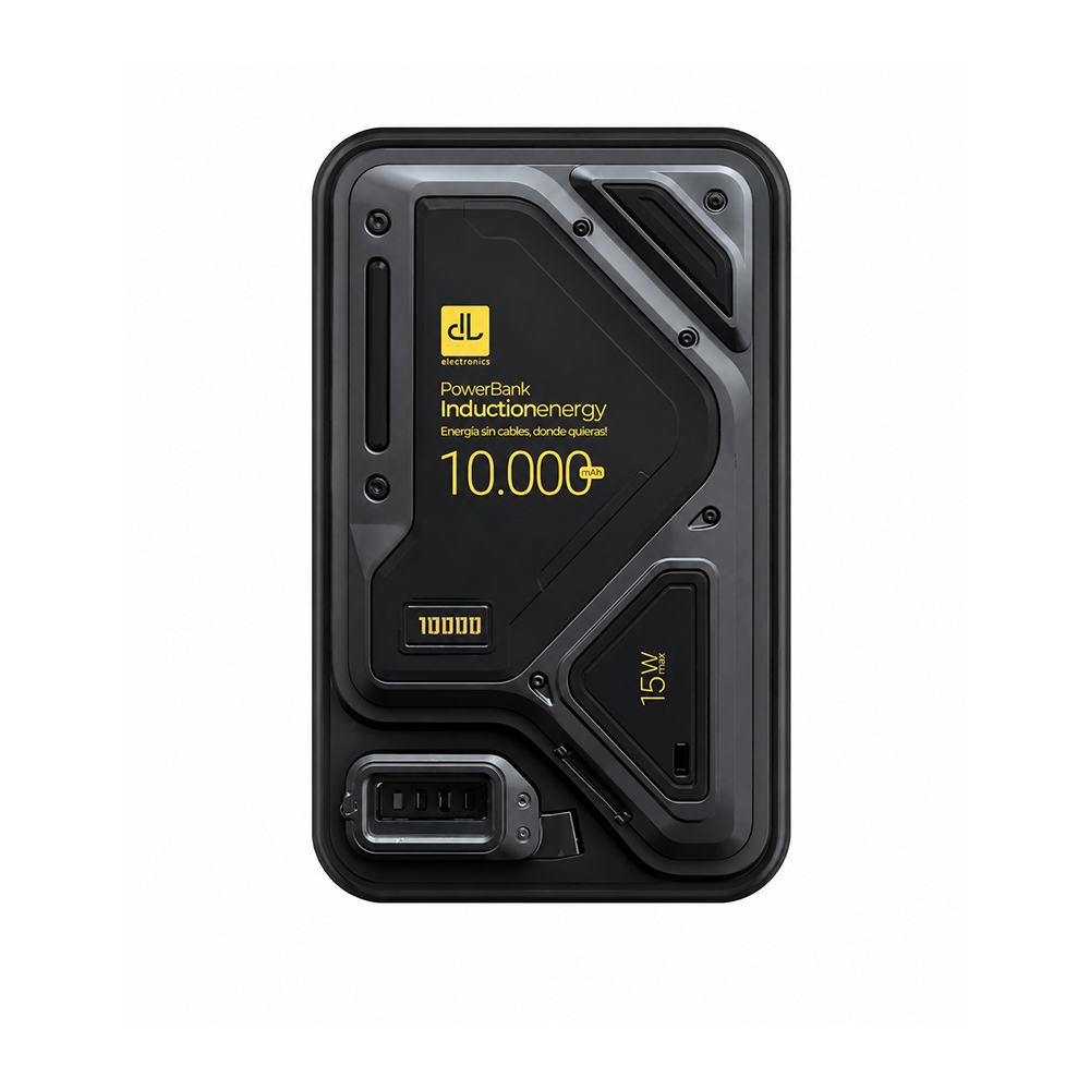 Power Bank Digilife IVPB0001BK 10.000 mAh Carga Inalámbrica 15W y Carga Rápida 22.5W 1