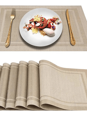 Pack de 6 individuales reversibles