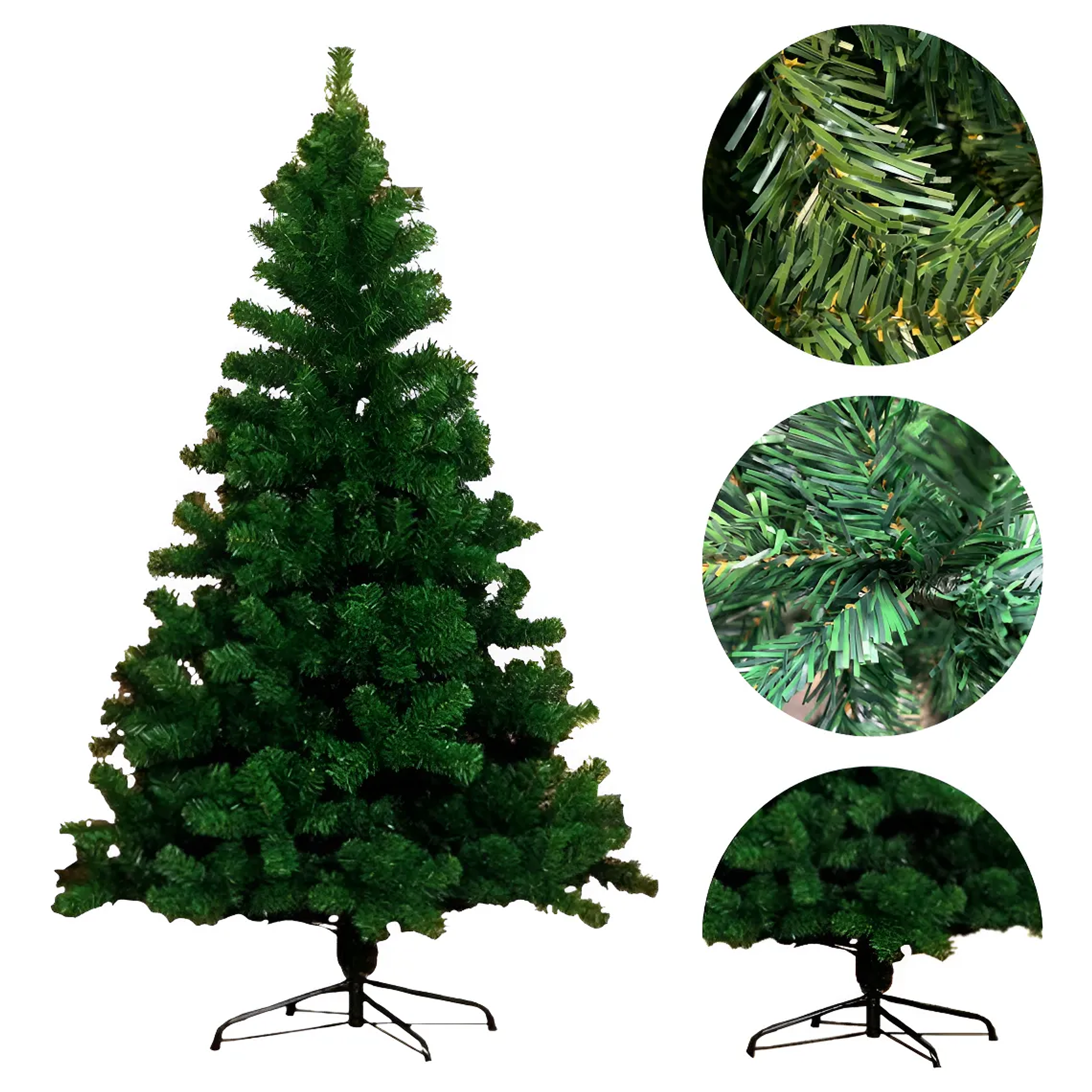 Arbol de navidad clasico de ramas verdes 1.8 metros  1